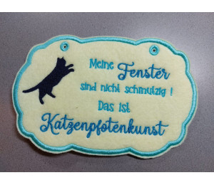 Stickserie - ITH Türschilder Katzen